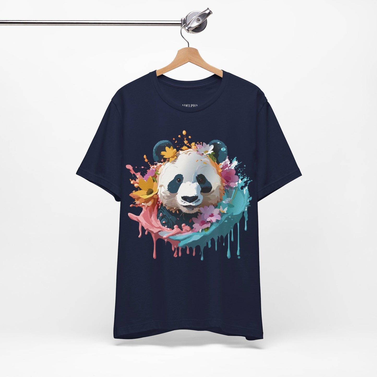 Adelpha Panda Graphic Tee Unisex Short Sleeve Vintage Inspired Artwork Shirt Premium Quality