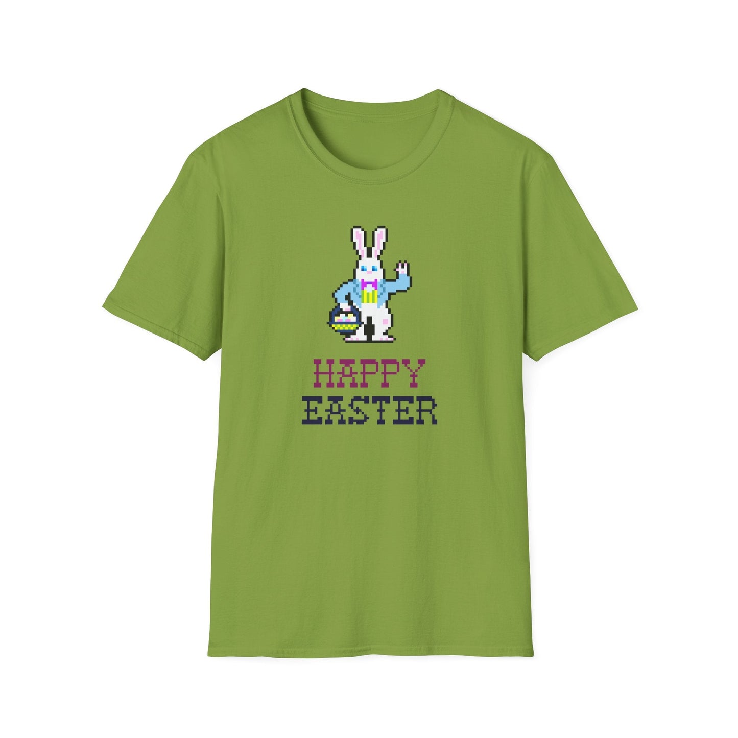 Funny Easter T Shirt With Signature And Prints Unisex Gildan Softstyle Cotton Tee Design
