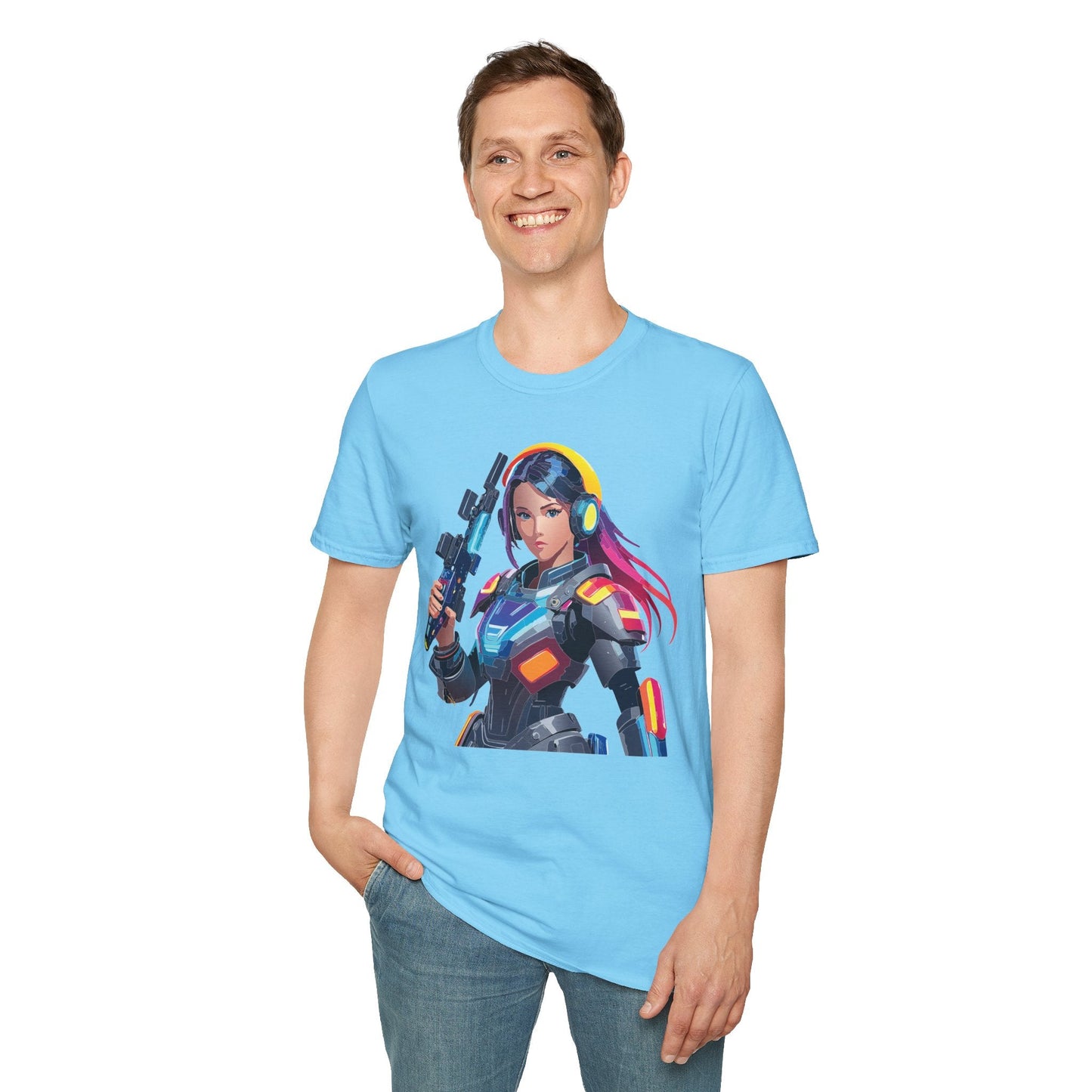 Robocop T Shirt Unisex Softstyle 64000 Graphic Tee With Robocop Art Design Premium