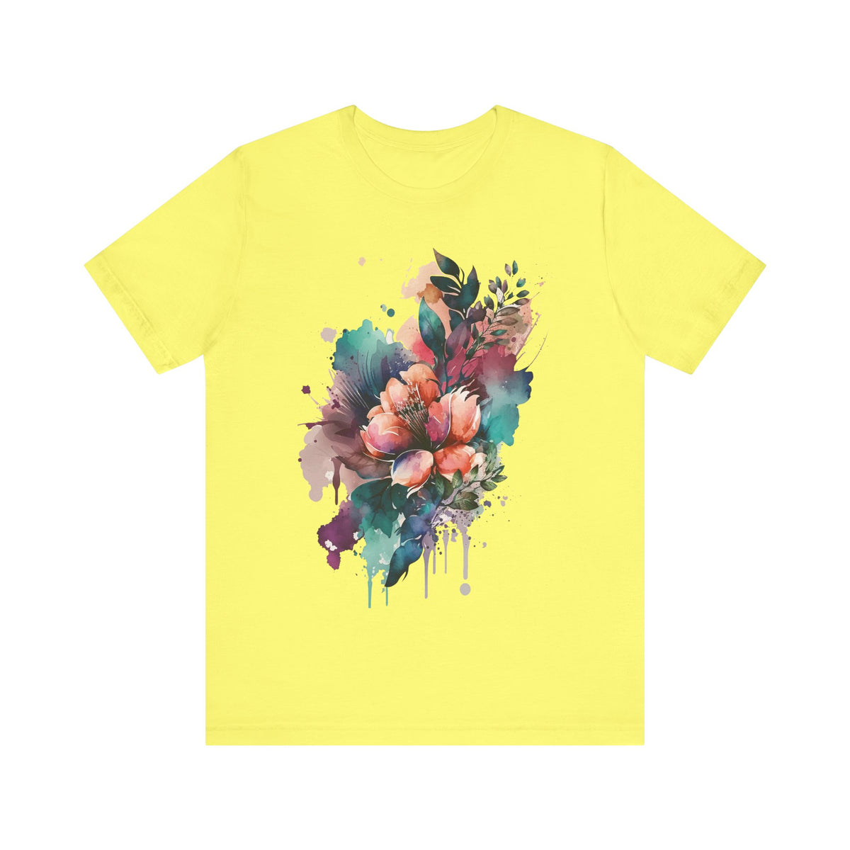 Floral Graphic Tee Shirt - Bella+Canvas Unisex 100 Cotton 57