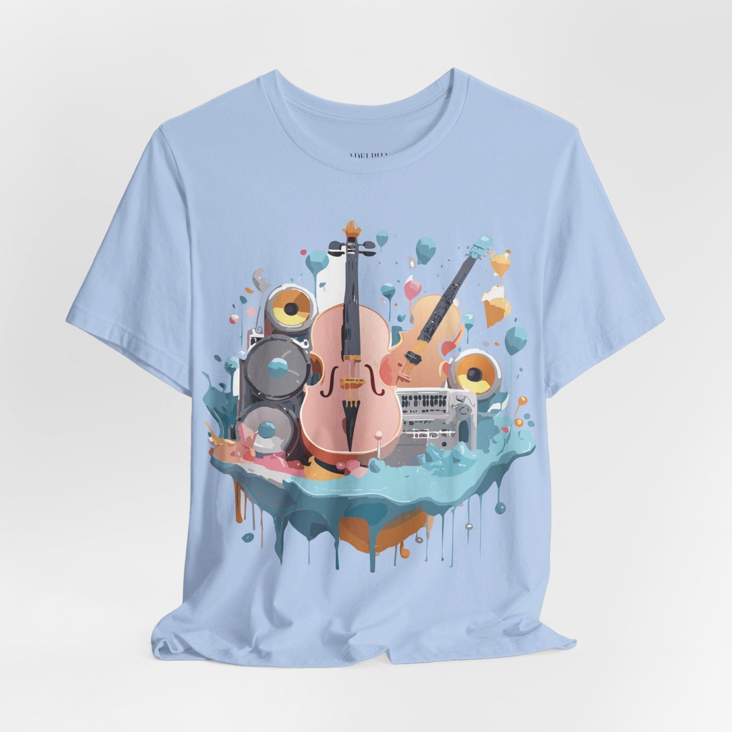 Adelpha Vintage Inspired Music Graphic T Shirt Unisex Jersey Short Sleeve Tee Artwork