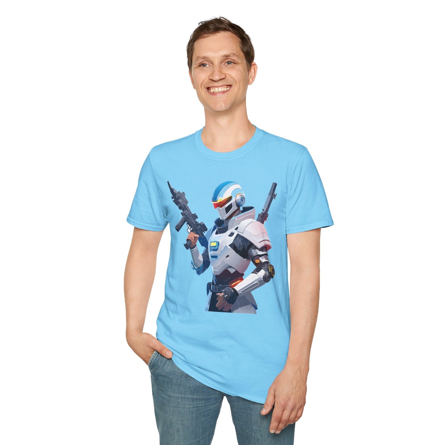 Robocop T Shirt Unisex Gildan Softstyle 64000 100 Percent Ring Spun Cotton Tee Premium
