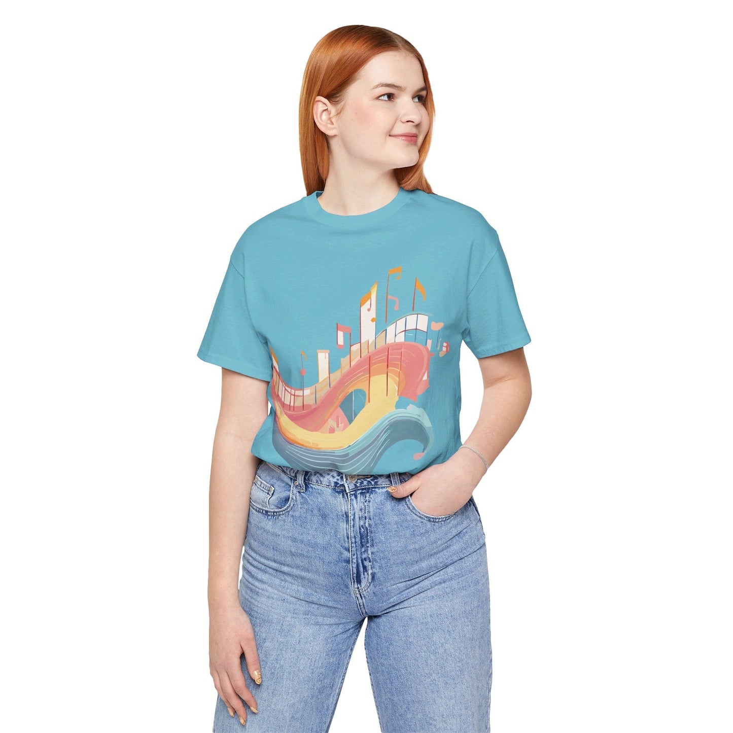 Adelpha Music T Shirt Unisex Graphic Tee Vintage Art Design Jersey Short Sleeve Premium
