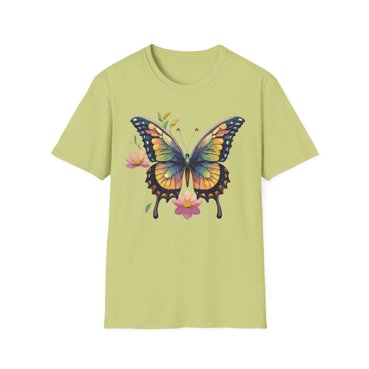 Butterfly Shirt Unisex Monarch Butterfly T Shirt Softstyle Cotton Tee One Hundred Percent Ring Spun