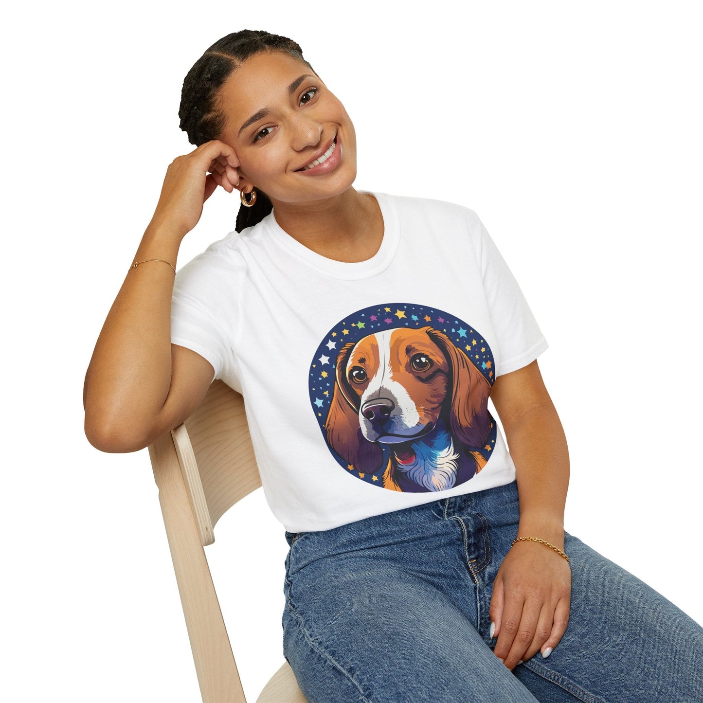 Dog Shirt Unisex Animal Tee Gildan Softstyle 64000 Short Sleeve