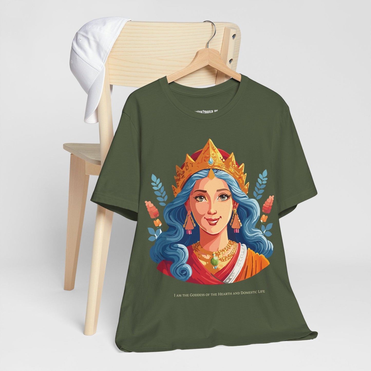 Goddess Graphic Cotton T Shirt Unisex Jersey Short Sleeve Original Art by Retro2Nova