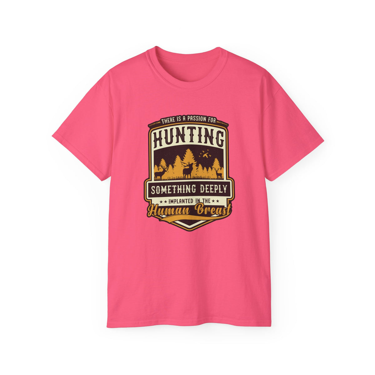 Hunting Badge Graphic Tee | Forest Trees Camper Outdoors