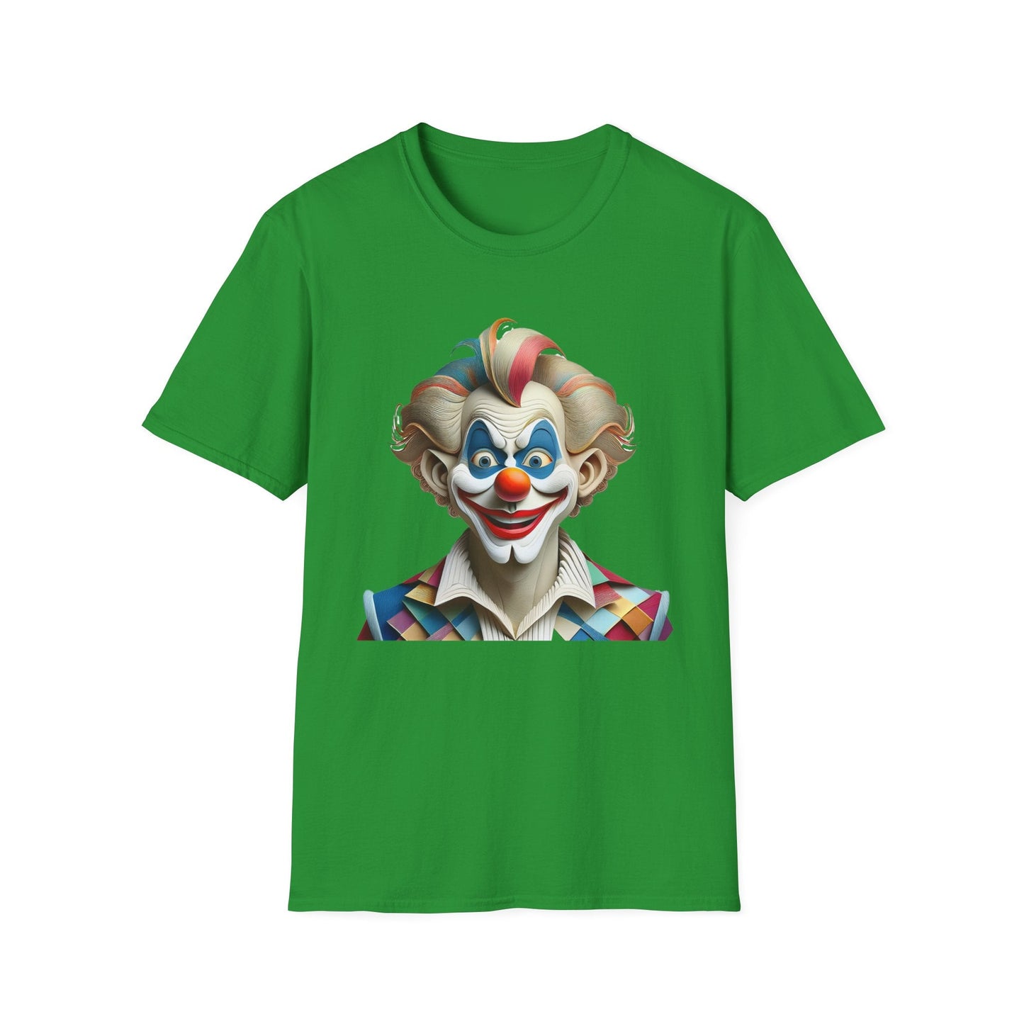 Unisex Clown Shirt Funny Man Circus Tee Softstyle Gildan 64000 Short Sleeve Everyday Comfort