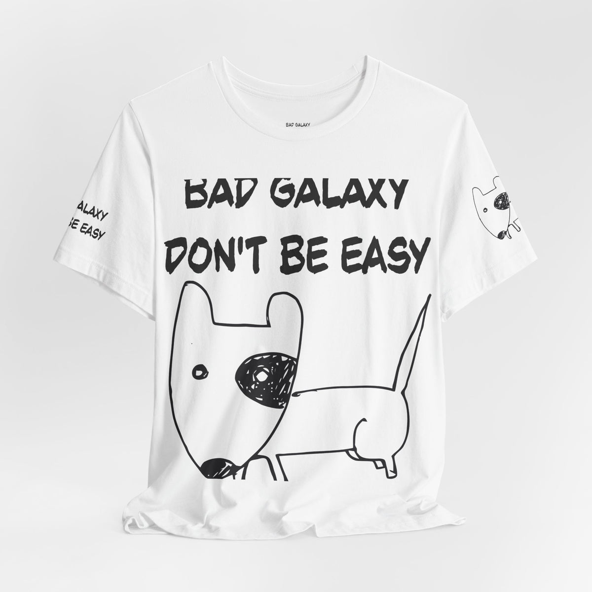 Funny Dog Graphic Unisex Cotton Bella+Canvas Tee with Art Design b89