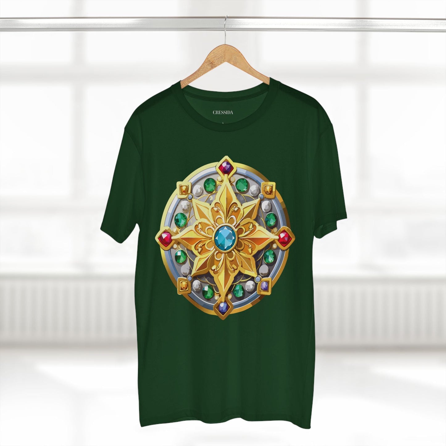 Medallion Graphic T-Shirt Unisex 100 Cotton With Gold Art Design Medal Tee 1