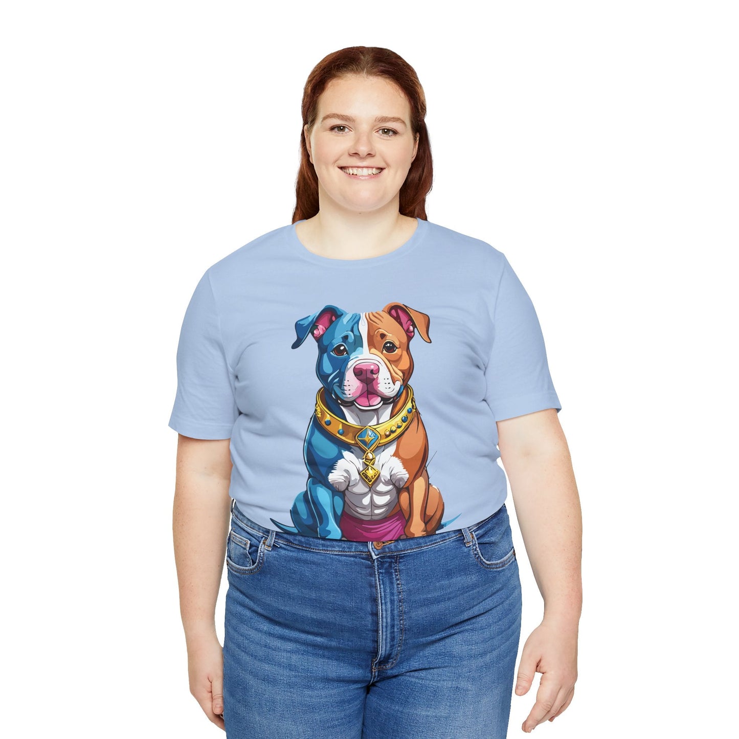 Unisex Animal Shirt Art Design Tee With Wild Animals Print Short Sleeve Jersey Tee