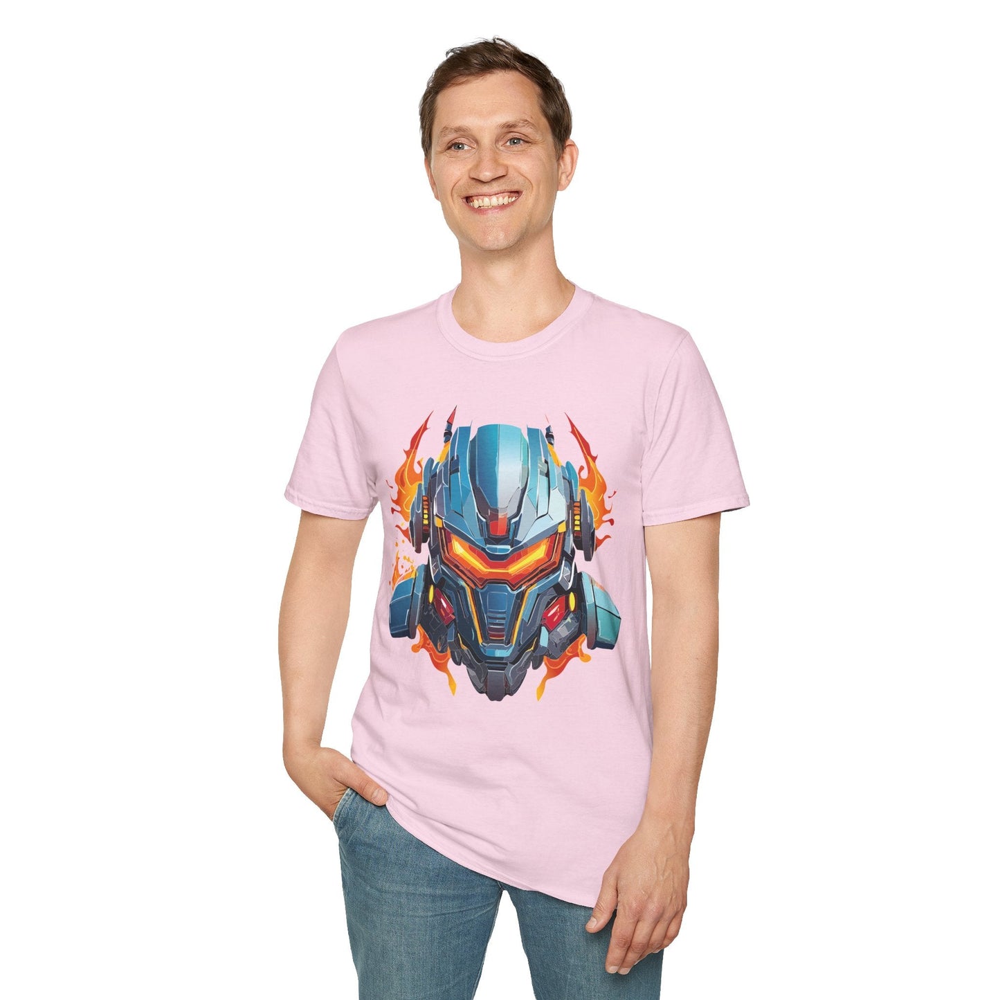 Cyborg Tee Unisex Robot Terminator Shirt Softstyle Gildan 64000 Short Sleeve Art Design