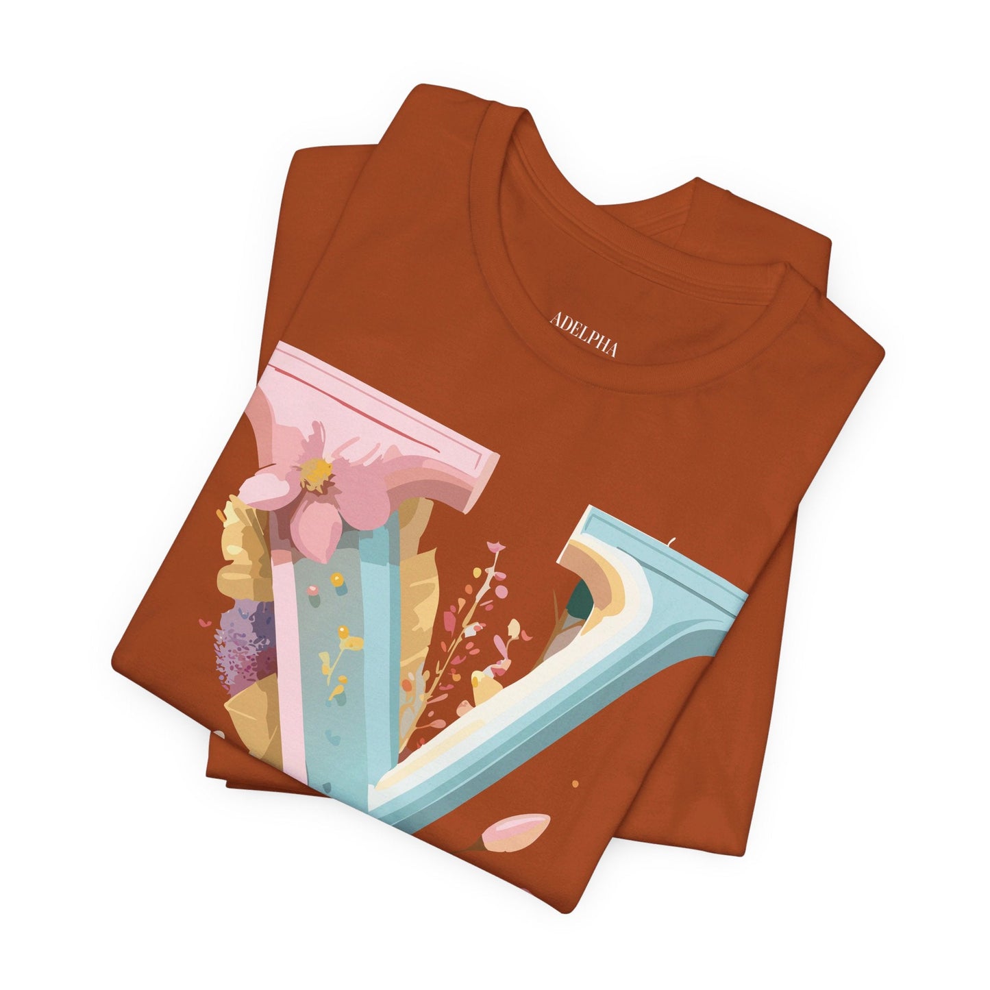Letter Y Shirt Unisex Graphic Tee Vintage Inspired Adelpha Artwork Short Sleeve Art Design
