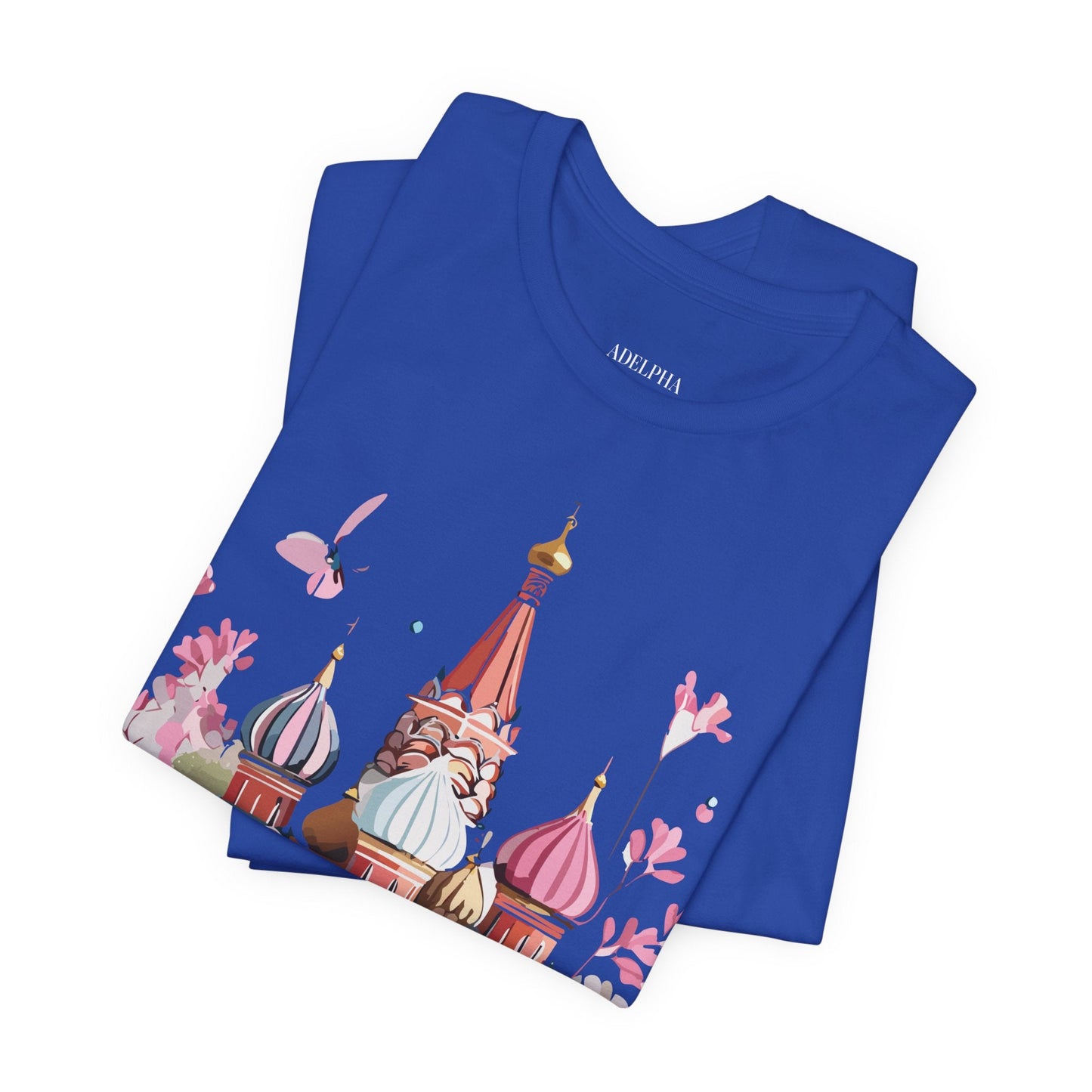 Unisex Moscow Tourist Shirt Graphic Tee By Adelpha Vintage Inspired Art For Everyday Wear
