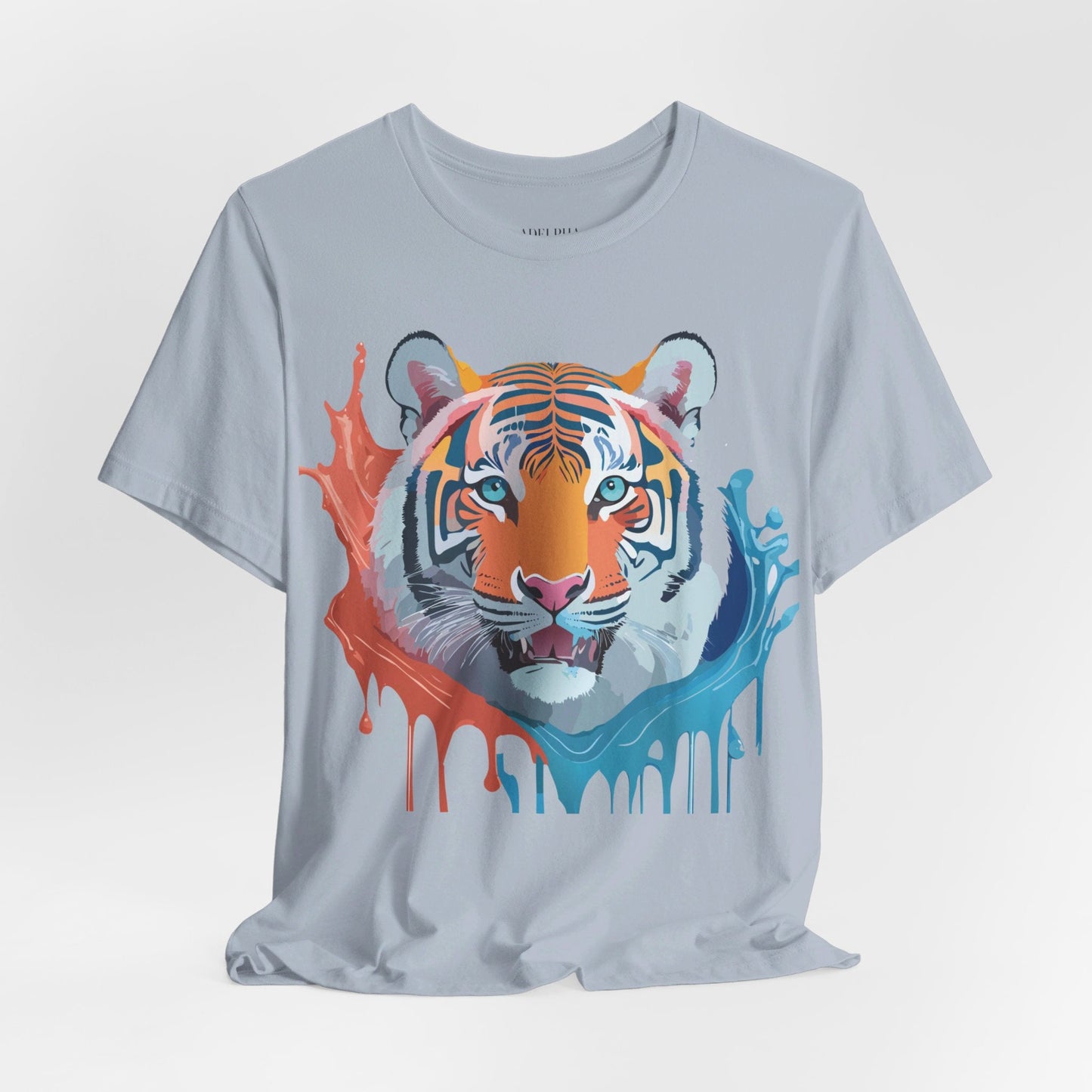 Tiger Graphic Unisex 100 Cotton Vintage Art with Animal Tee 22