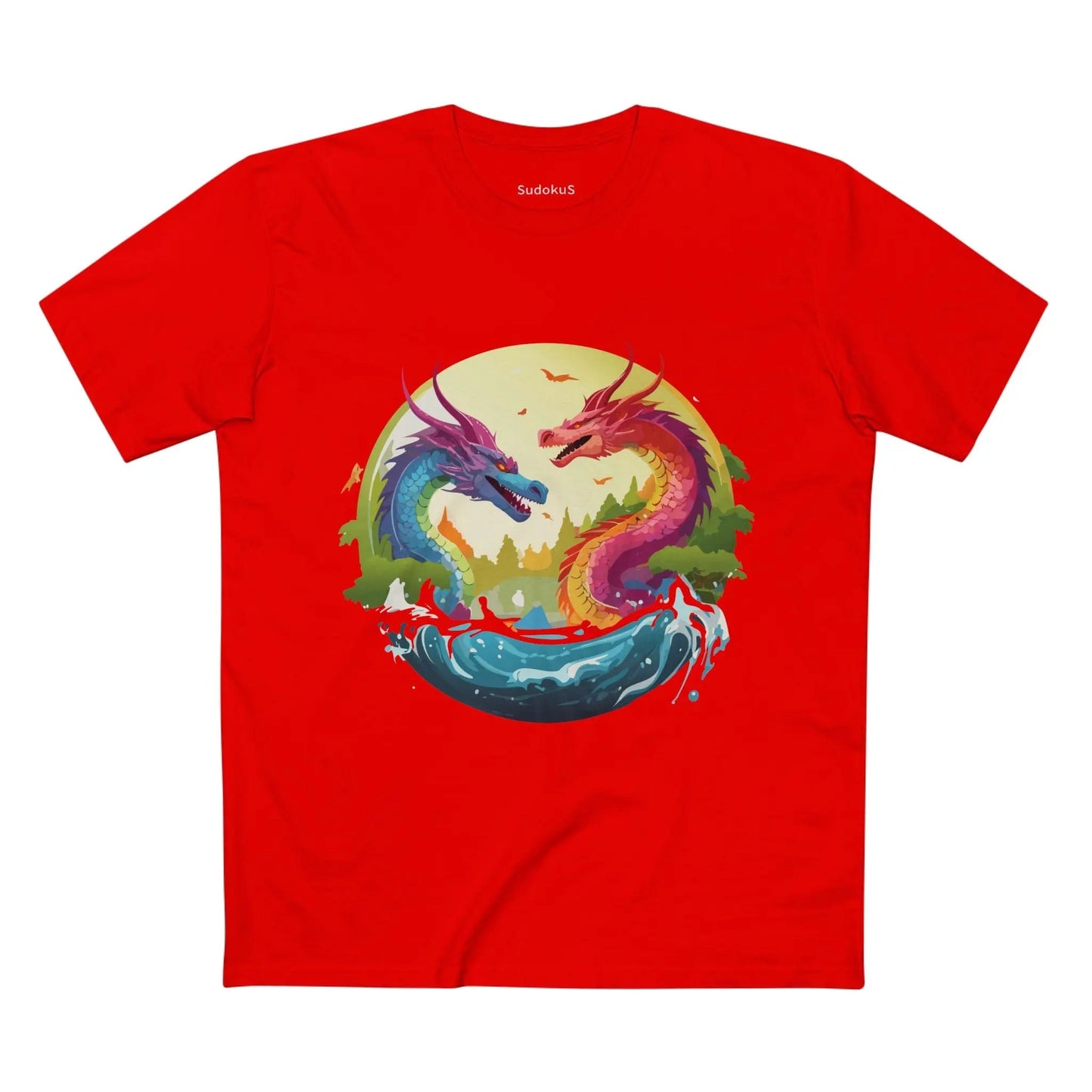 Dragon Graphic Unisex 100 Cotton Staple Tee 19