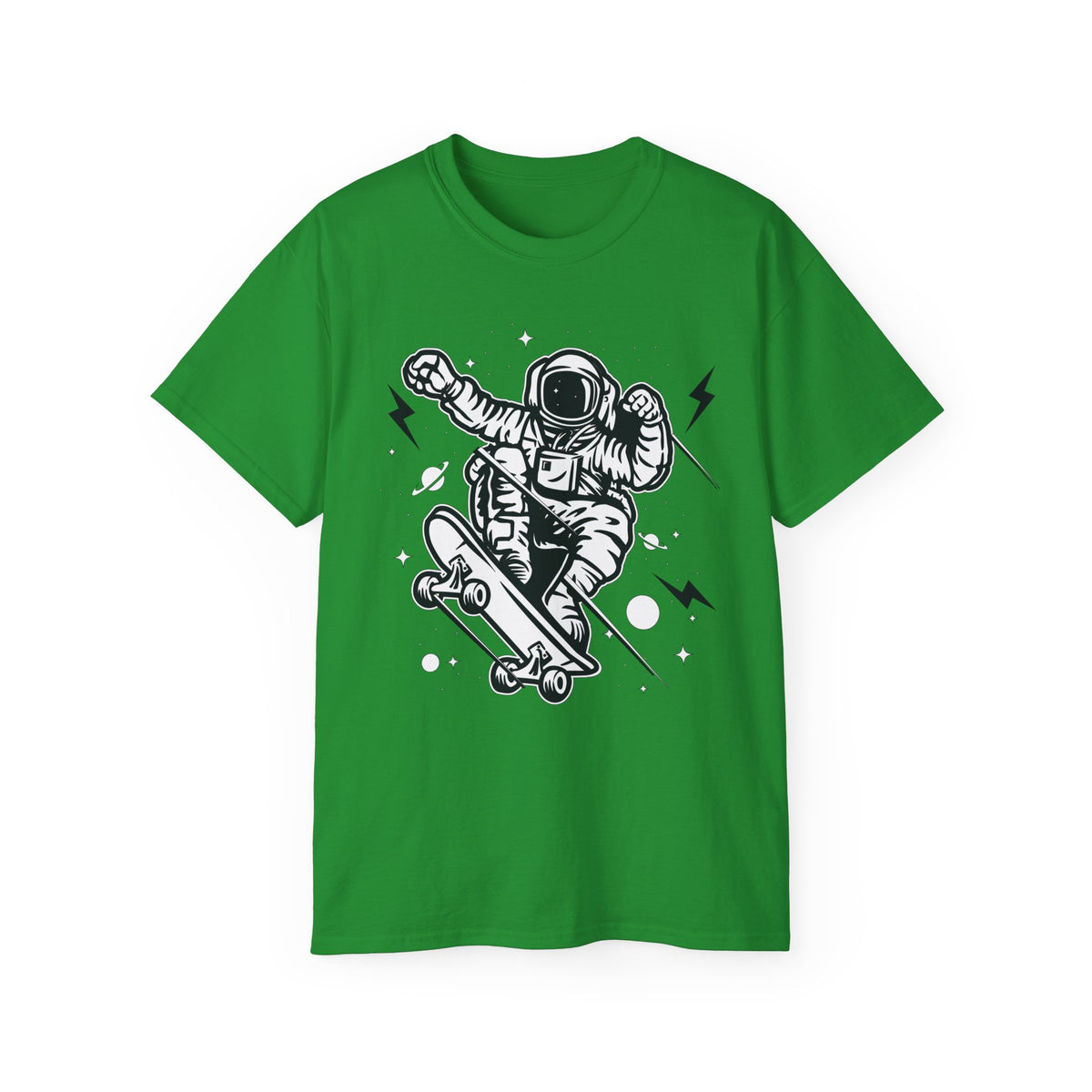 Astronaut Cartoon Graphic Tee Unisex 100 Cotton Gildan T-Shirt