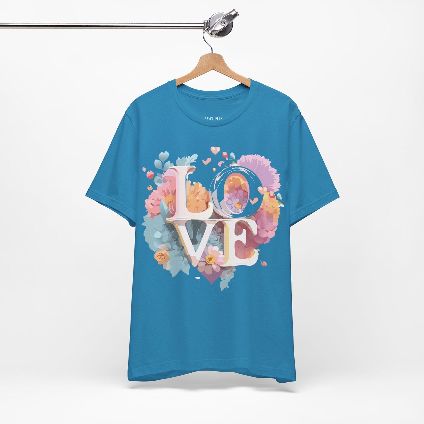 Valentine Graphic Tee Unisex Jersey Short Sleeve Art Design By Adelpha Vintage Artwork