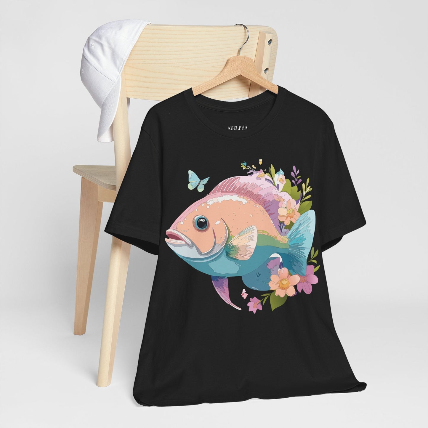 Adelpha Vintage Inspired Graphic Tee Unisex Jersey Short Sleeve Art Design Shirt