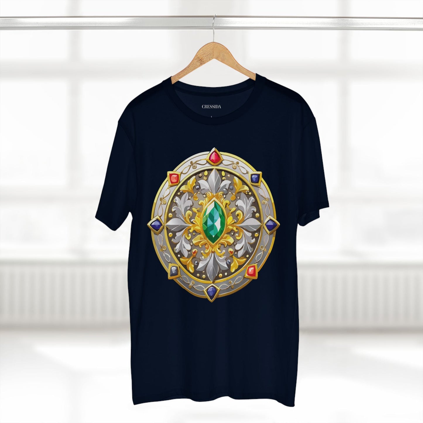 Medallion Graphic T-Shirt Unisex 100 Cotton With Gold Art Design Medal Tee 5