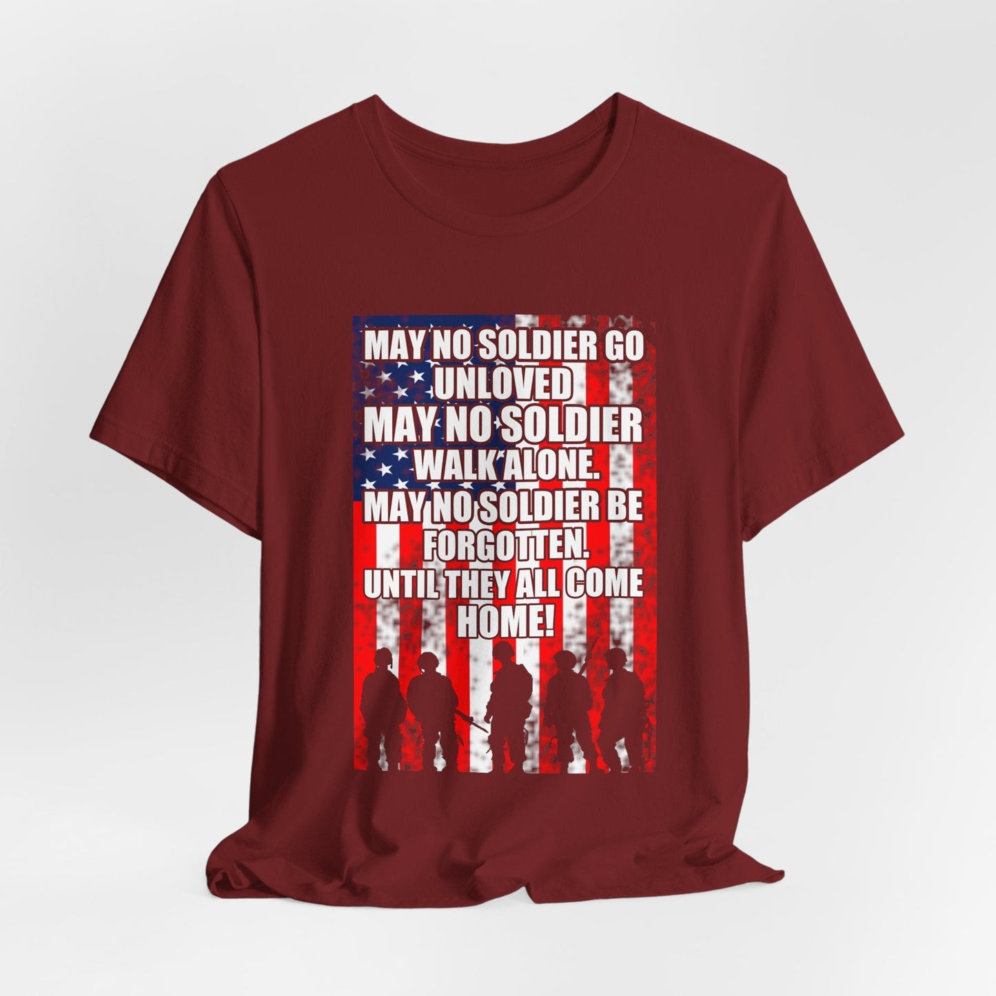 Army Veteran Patriotic Graphic Design Unisex Cotton T-Shirt v49