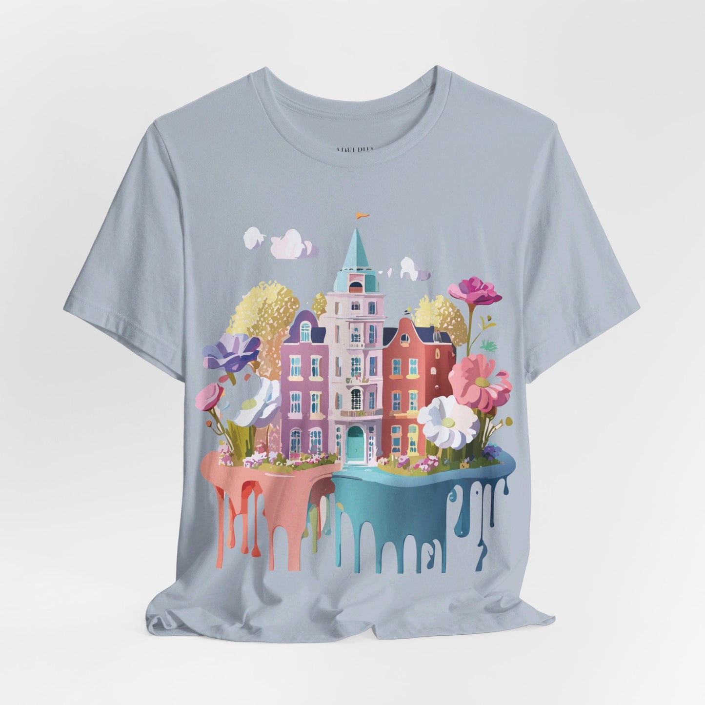 Amsterdam Tourist Shirt Graphic Tee Unisex Vintage Inspired Art Design by Adelpha Short Sleeve