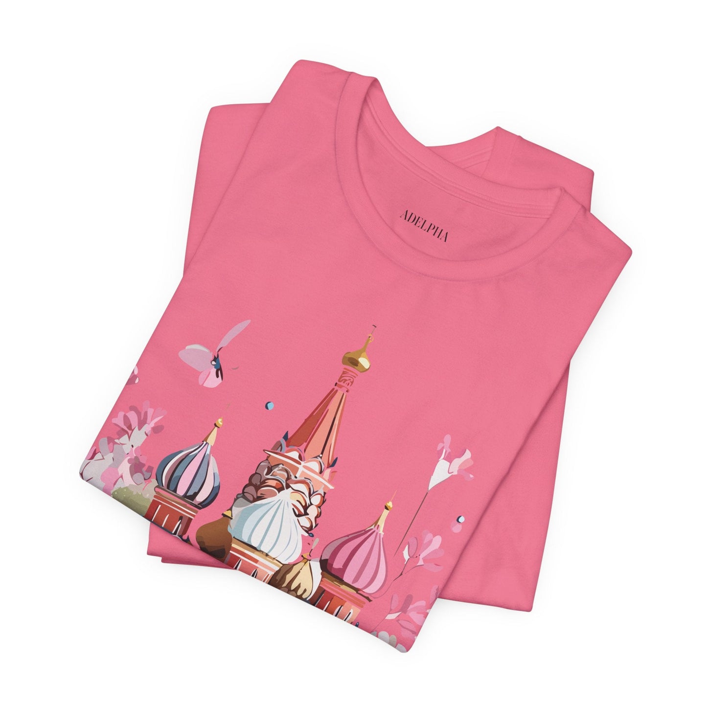 Premium Unisex Tourist Shirt Moscow Graphic Tee With Vintage Adelpha Artwork and Comfort