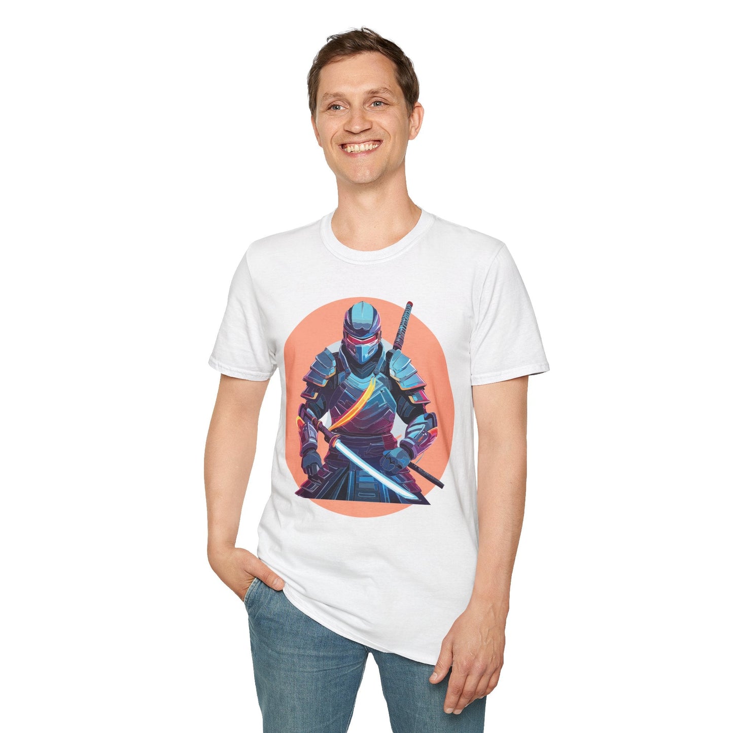 Samurai Shirt Unisex T Shirt 100 Percent Ring Spun Cotton Softstyle Tee Gildan 64000