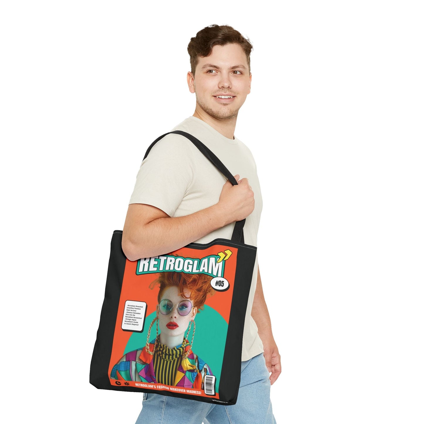 Canvas Tote Bag Magazine Cover By Retro2Nova Durable Everyday Carry Bag Vintage Inspired Design