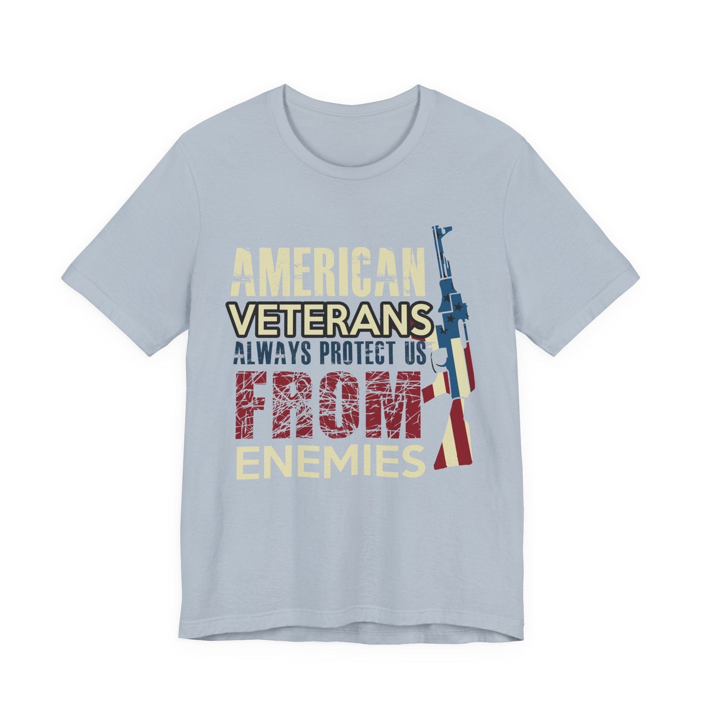 Army Veteran Patriotic Graphic Design Unisex Cotton T-Shirt v44