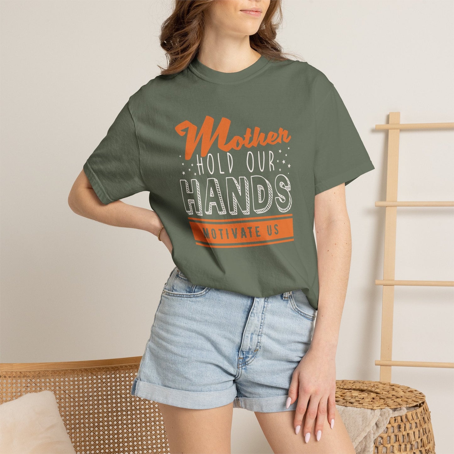 Mom T-shirt Mother Day Mama Tee Unisex Comfort Colors Garment-Dyed Cotton h48