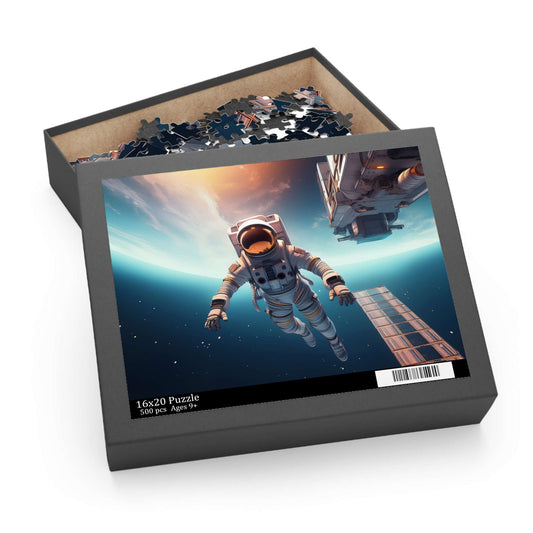 Astronaut Puzzle 500-Chipboard Pieces in Box | Kids Puzzles Size: 16" x 20",  Ages 9+ and Family pn48