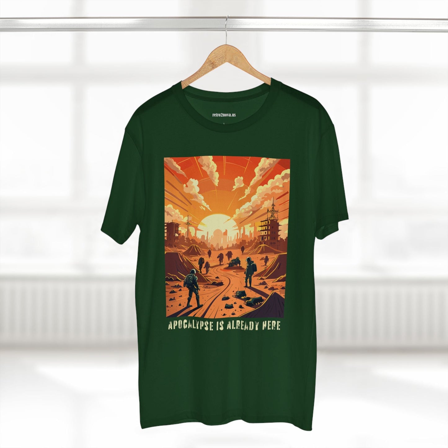 Cataclysm Doomsday Shirt Unisex Premium Cotton Tee With Original Art Retro2Nova Design