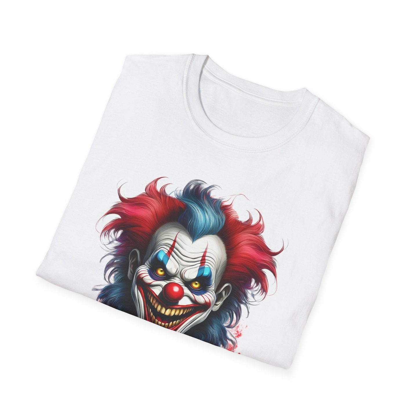 Unisex Clown Shirt Funny Man Tee Circus Theme Shirt Scary Man Shirt Softstyle Comfort