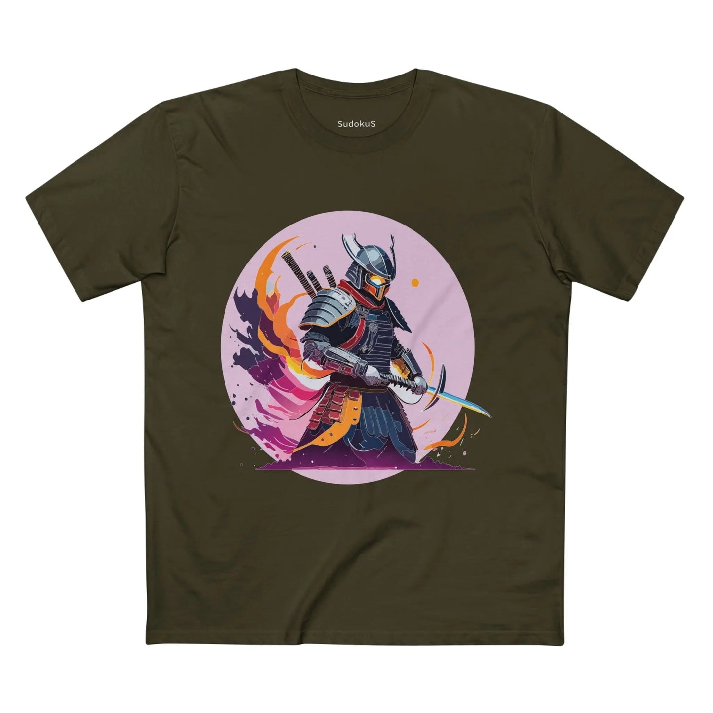 Samurai Graphic Unisex 100 Cotton Staple Tee 6