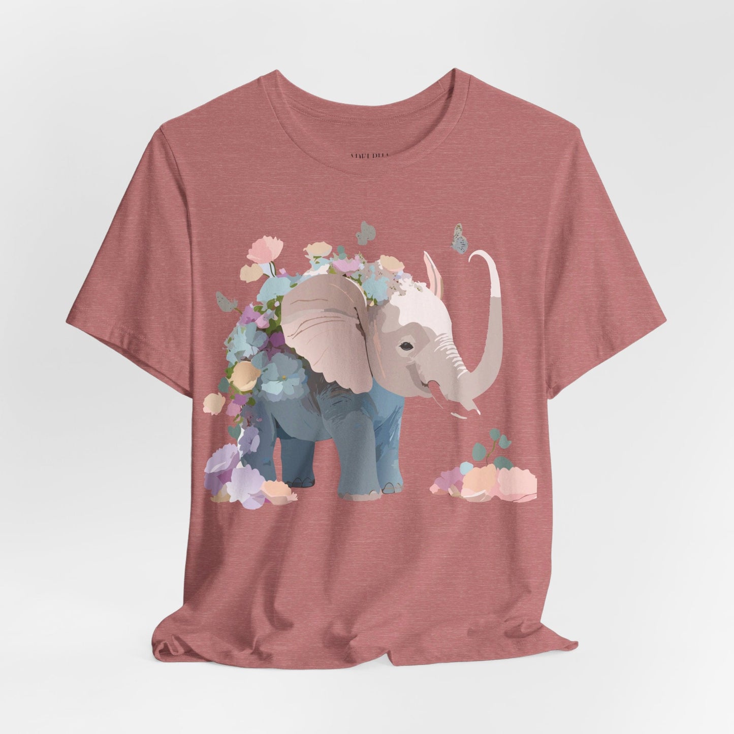 Elephant Graphic Tee Unisex Jersey Short Sleeve Art Design Adelpha Premium Vintage Inspired