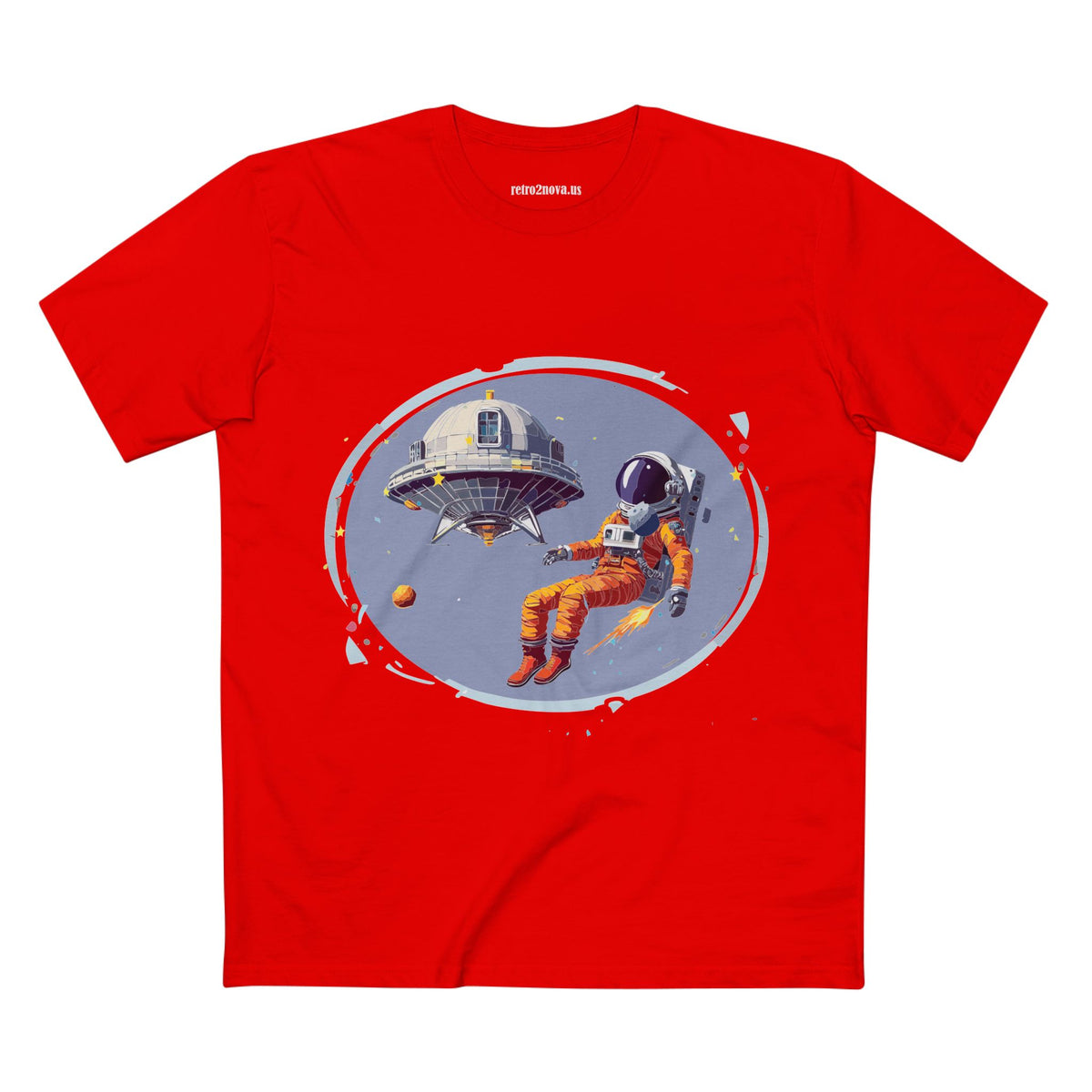 Cosmos Astronaut Graphic Tee Staple Unisex 100 Cotton Tee Shirt - CS-12