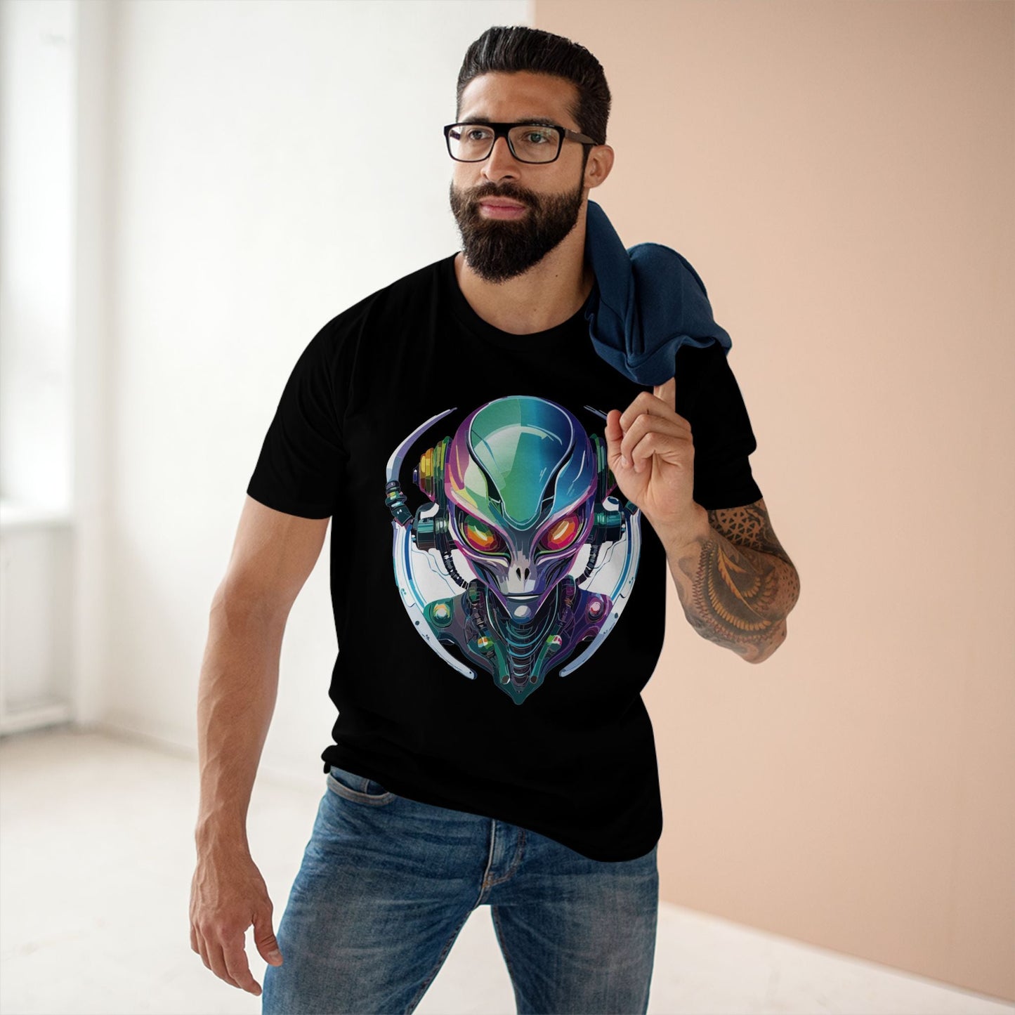 Aliens Graphic Unisex 100 Cotton Staple Tee 18