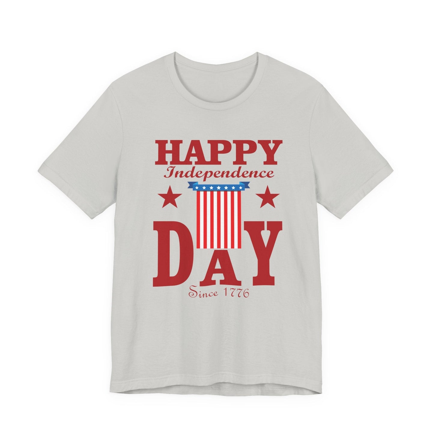 Happy Independence Day Graphic Unisex Cotton T-Shirt 018