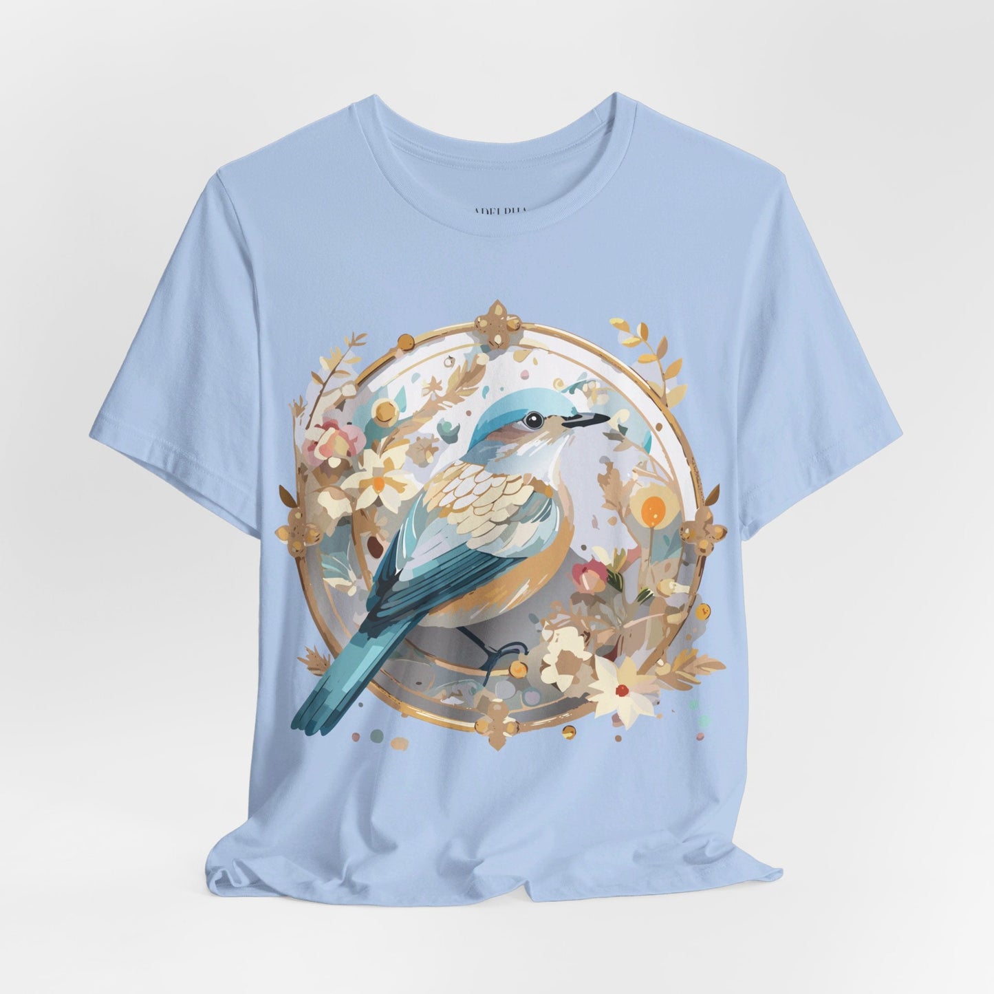Adelpha Medallion Graphic T Shirt Unisex Short Sleeve Vintage Inspired Art Design