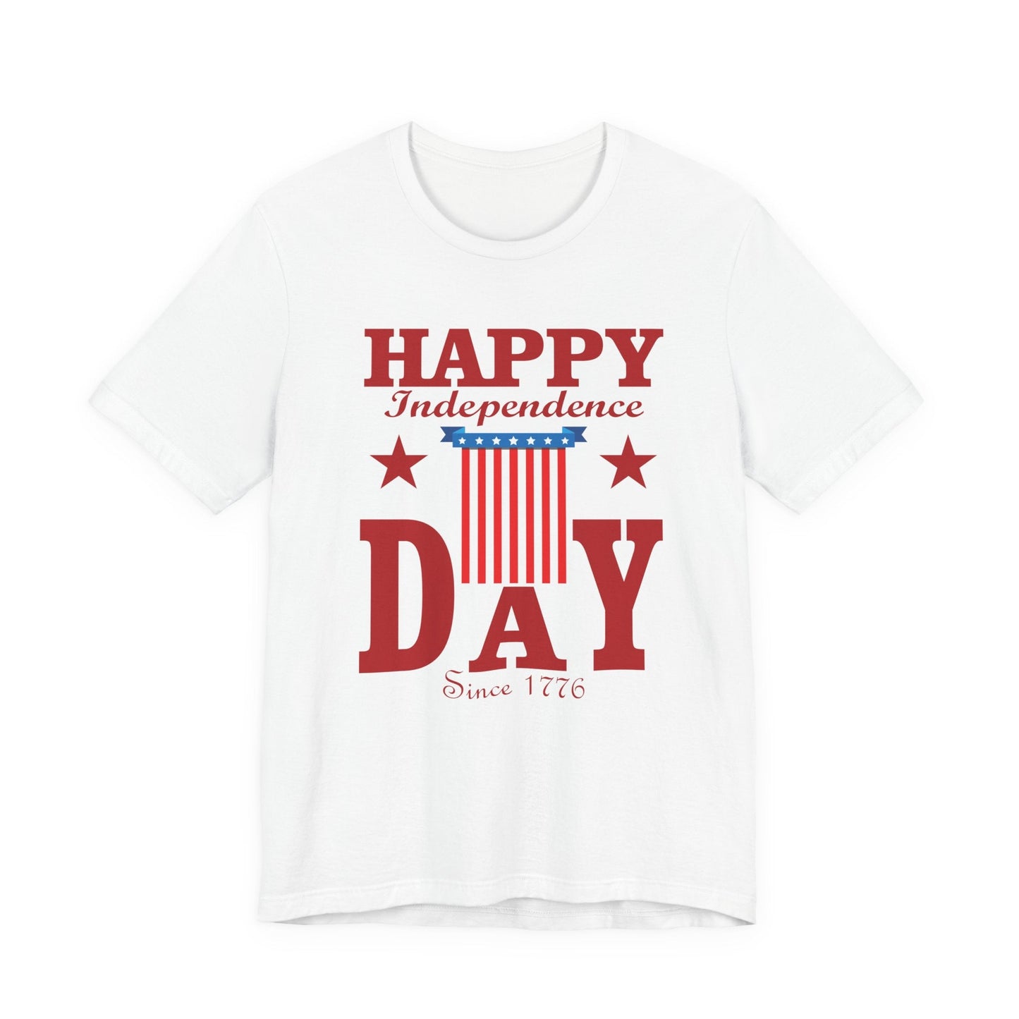 Happy Independence Day Graphic Unisex Cotton T-Shirt 018