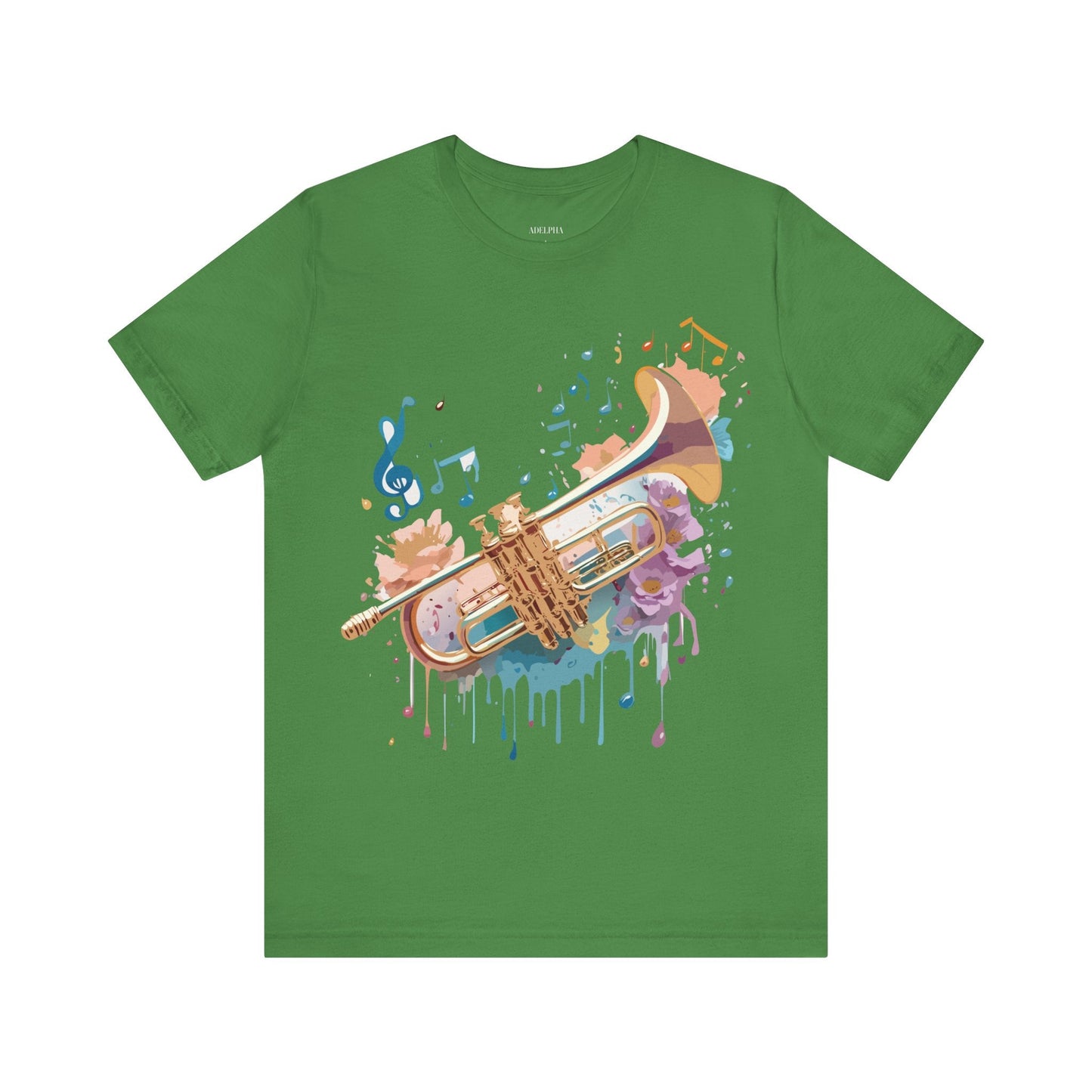 Music Graphic Unisex 100 Cotton Vintage Art with Musical Elements Tee 132