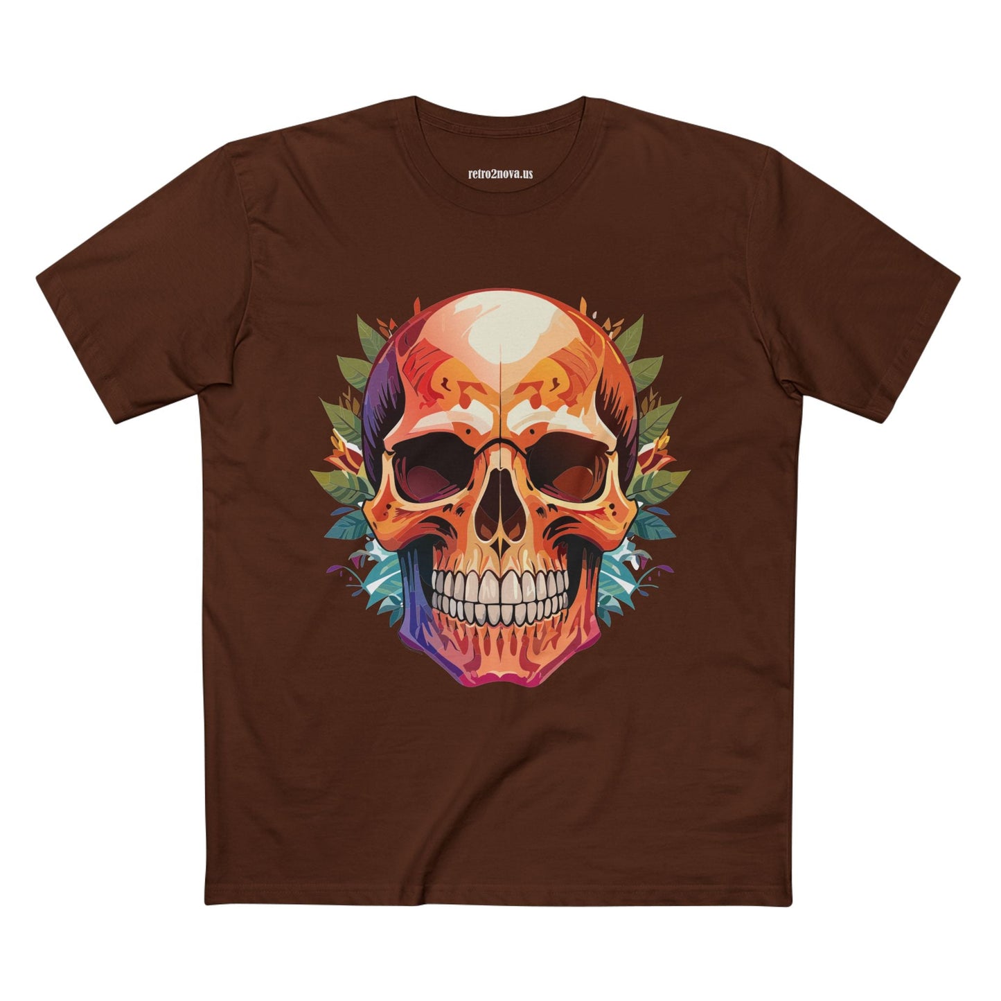Skull Shirt And Skeleton Shirt Unisex Premium Cotton Tee Original Art Design Retro2Nova