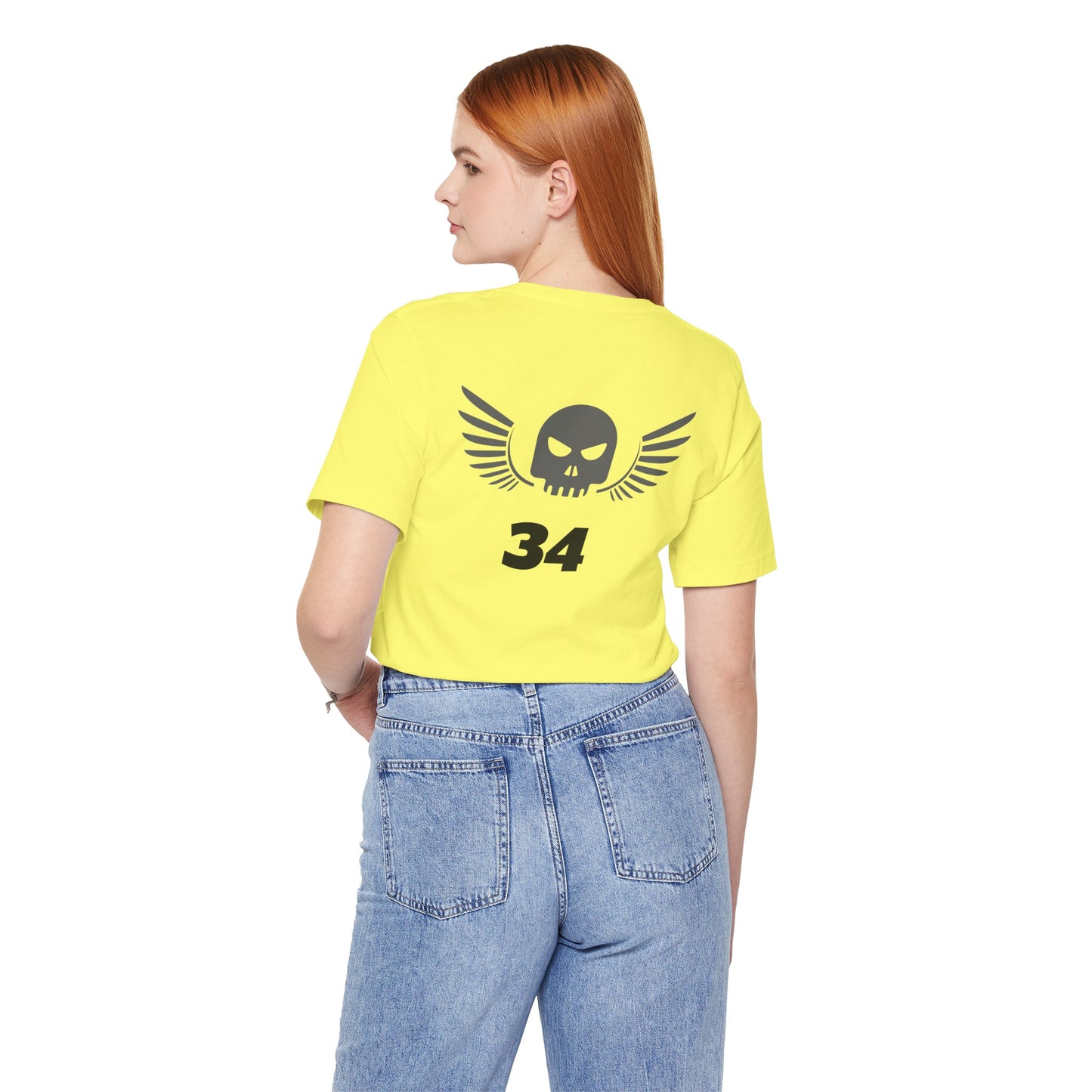 Unisex Cotton Tee Shirt with Skull