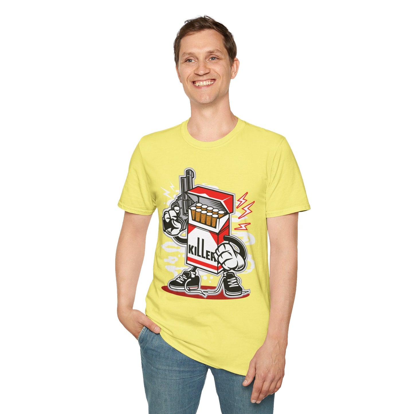 Cartoon T Shirt Animation Tee Funny Unisex Gildan Softstyle 64000 100 Percent Ring Spun Cotton