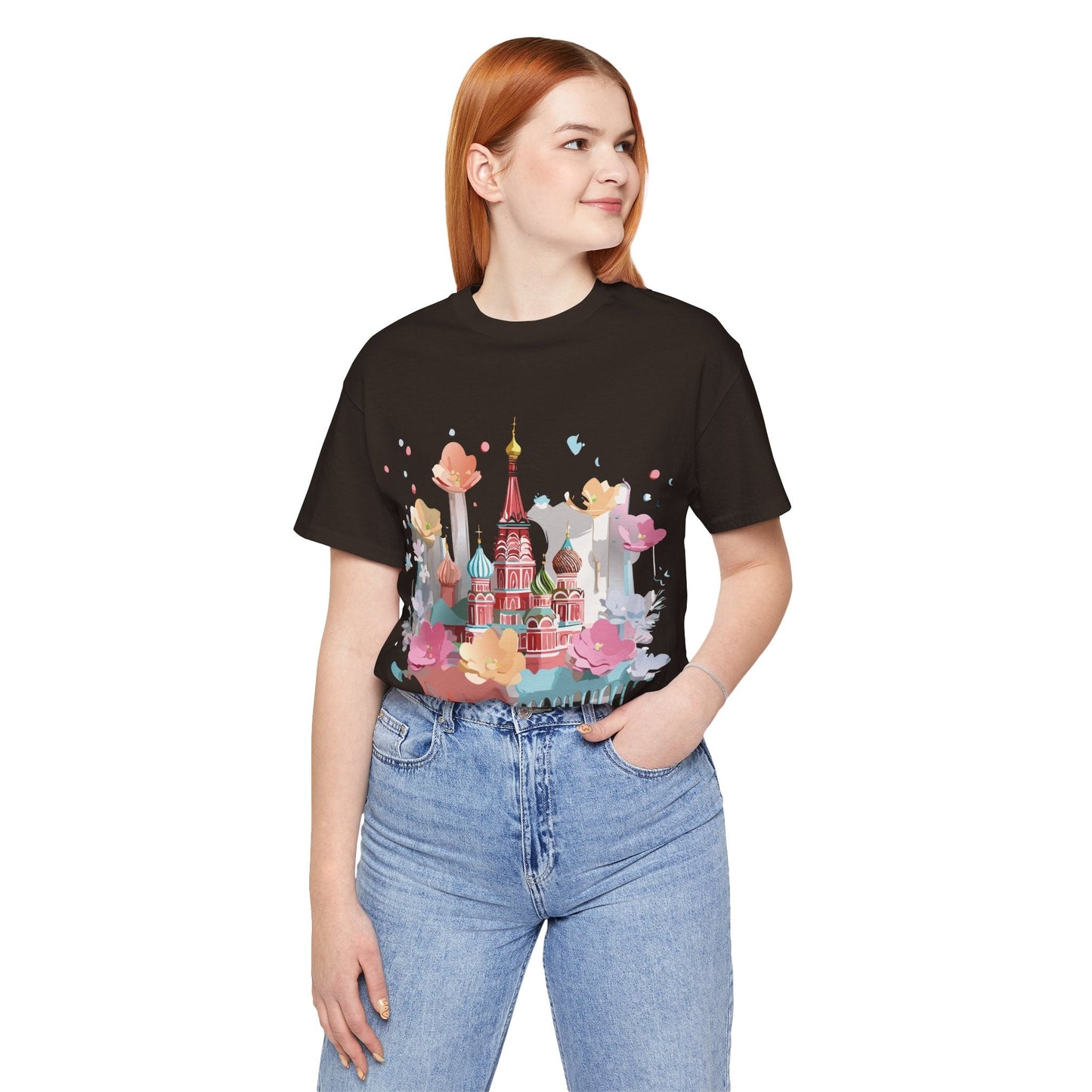 Adelpha Graphic Tee Unisex Jersey Short Sleeve Moscow City Tour Shirt Vintage Inspired Artwork