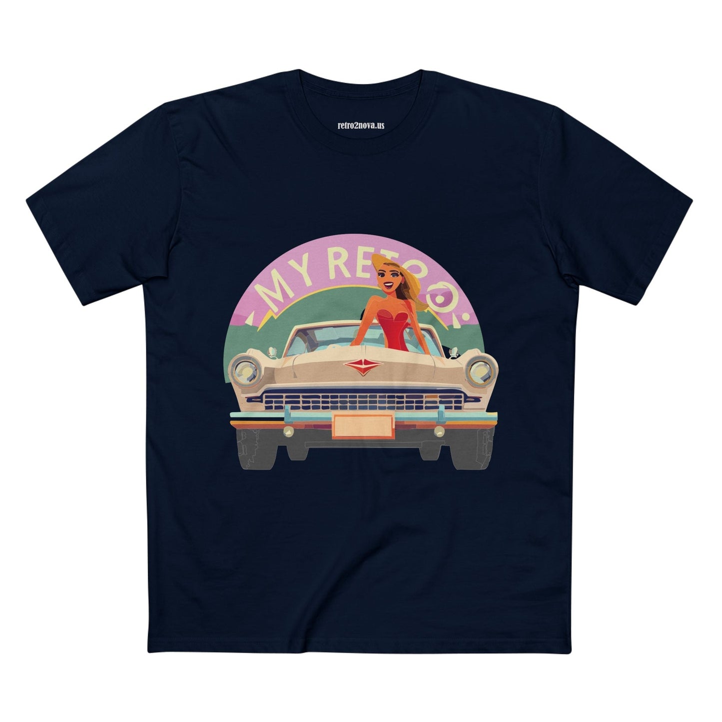 RC27 Retro Car Shirt Unisex Premium Cotton Tee With Original Art Design Retro2Nova Art Collection