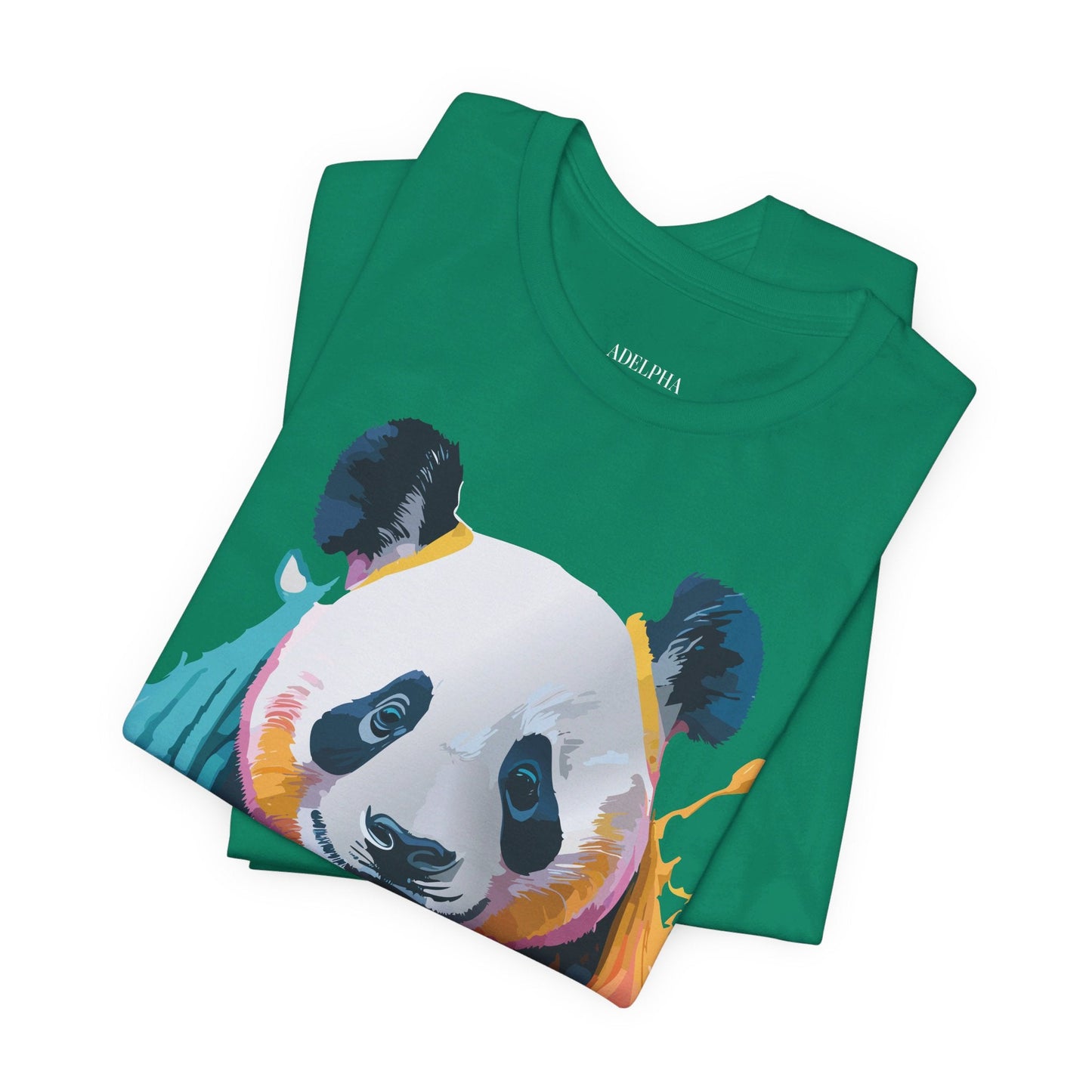 Panda Graphic T Shirt Unisex Jersey Short Sleeve Vintage Inspired Art Tee by Adelpha