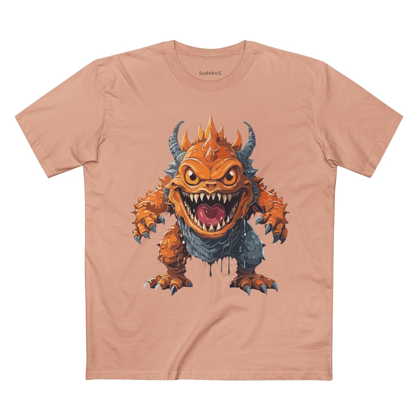 Cartoon Monsters Graphic Unisex 100 Cotton Staple Tee 35