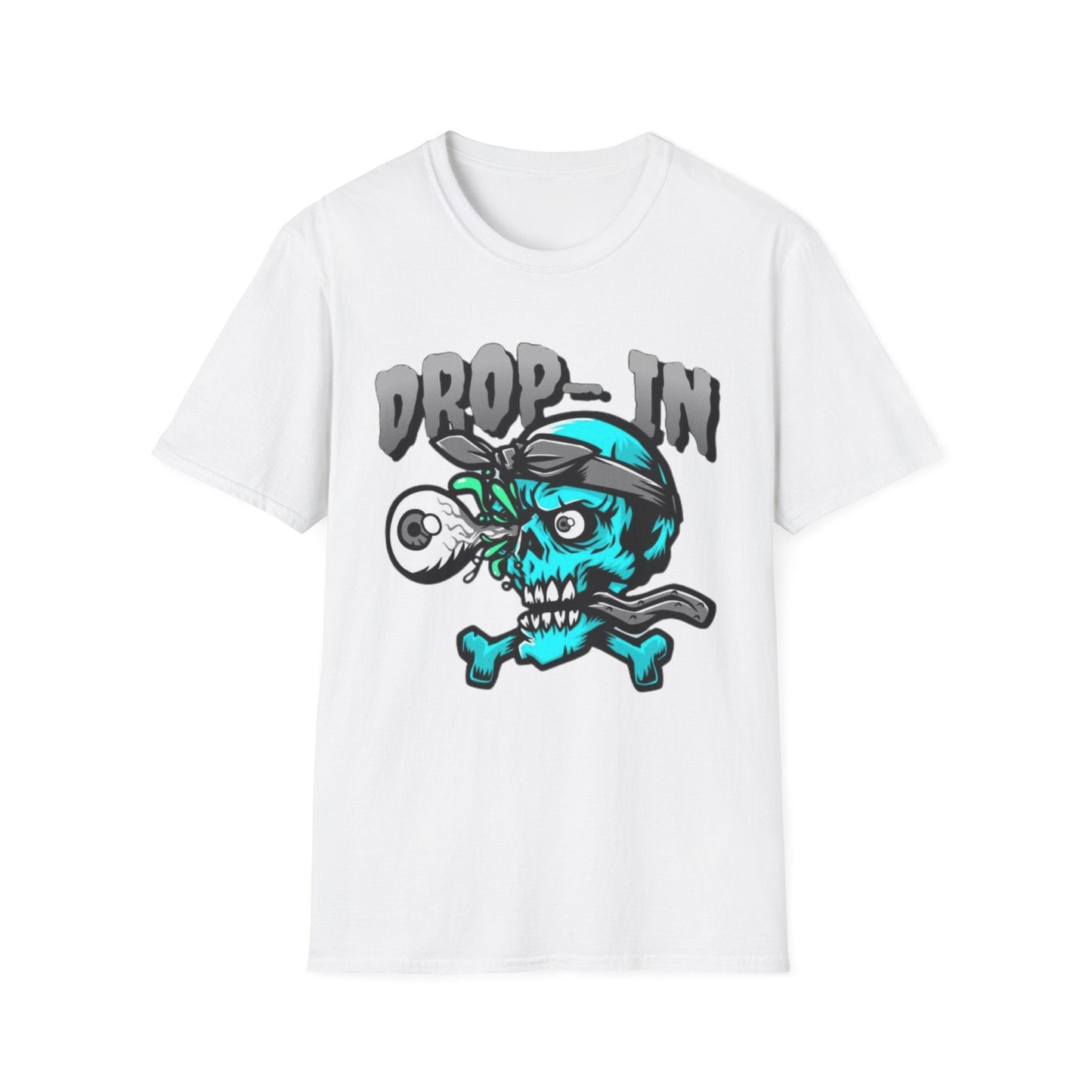 Unisex Skull T Shirt Skeleton Shirt With Skull Artwork Gildan Softstyle 64000 Cotton Tee